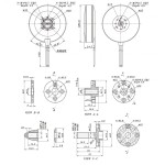 Hot SUNNYSKY M8 Pro KV100 Brushless Motor Multi-axis Aircraft Model High Efficiency Strong Power Safety Industrial Grade Power